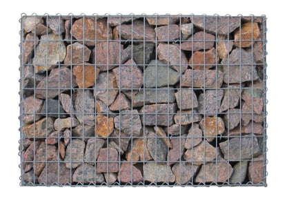 Gabião 100 cm x 70 cm x 30 cm (C x A x P), malhagem 5 cm x 10 cm, espiral