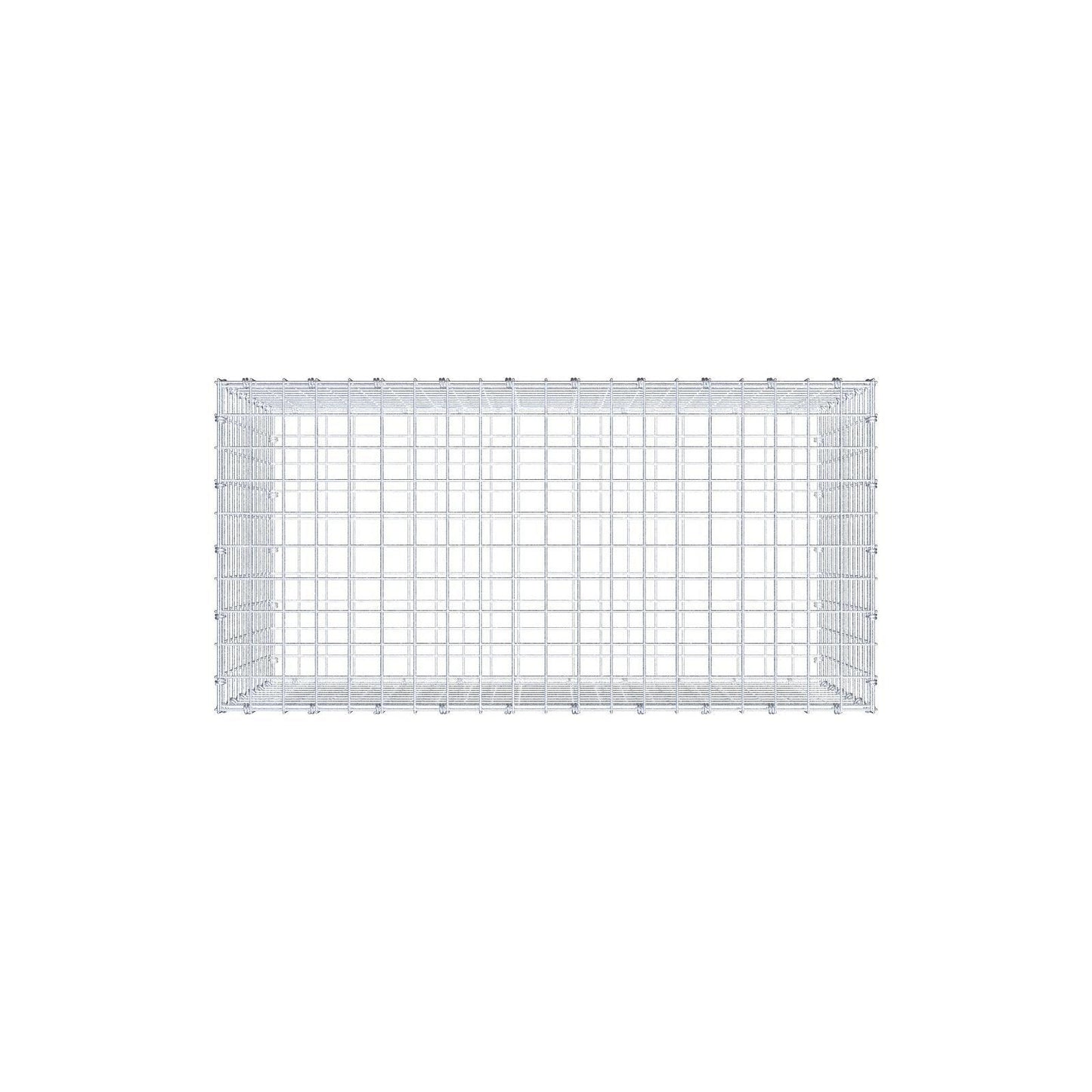 Gabion 100 cm x 60 cm x 50 cm (L x H x D), maskstorlek 5 x 5 cm, spiralring
