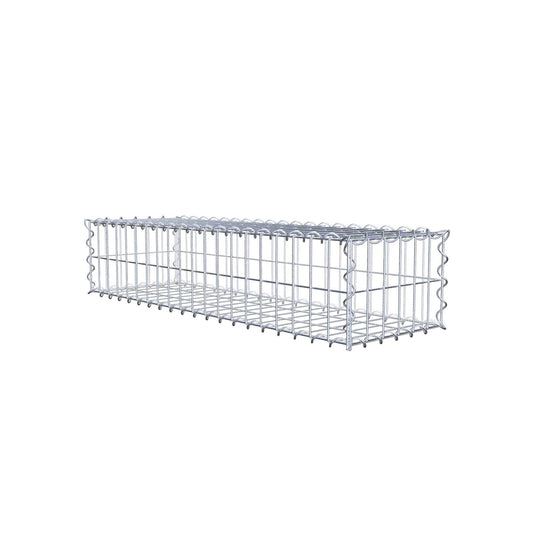 Gabion 100 cm x 20 cm x 30 cm (L x H x D), maskestørrelse 5 cm x 10 cm, spiral