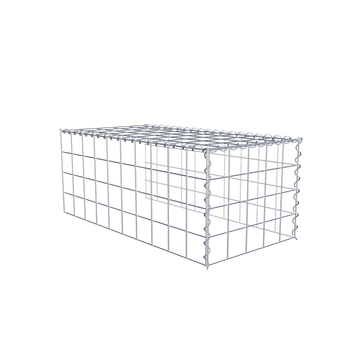 Gavión complementario tipo 4 100 cm x 40 cm x 50 cm (L x A x P), malla 10 cm x 10 cm, espiral
