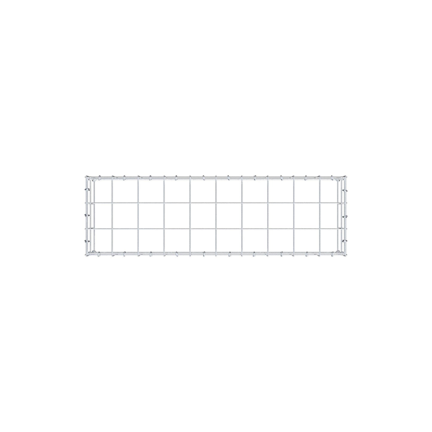 Gabião Tipo 3 100 cm x 20 cm x 30 cm (C x A x P), malhagem 10 cm x 10 cm, anel C