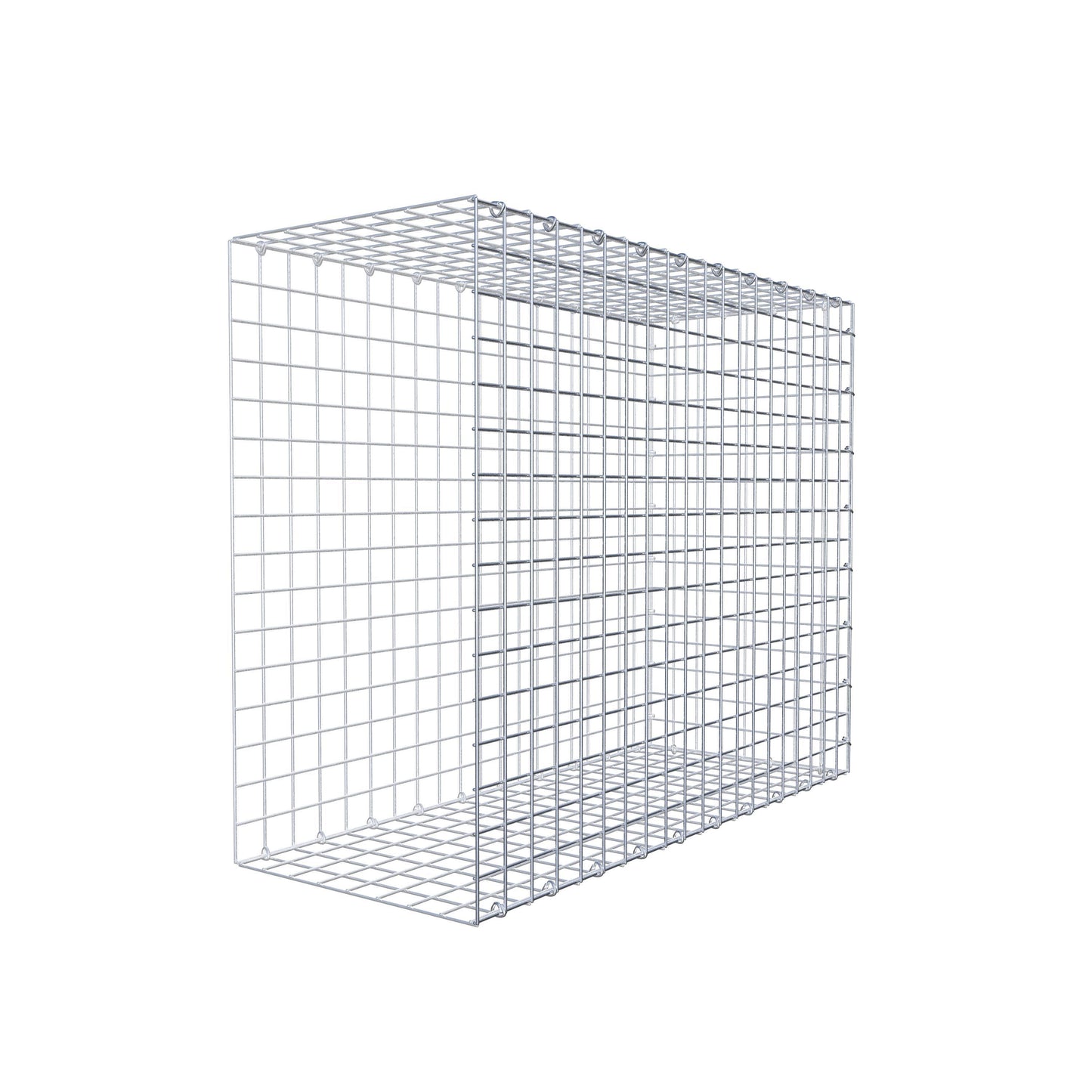 Gavión complementario de tipo 2 100 cm x 80 cm x 40 cm (largo x alto x fondo), malla 5 cm x 5 cm, anillo en C
