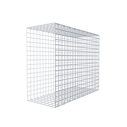 Gavión complementario de tipo 2 100 cm x 80 cm x 40 cm (largo x alto x fondo), malla 5 cm x 5 cm, anillo en C