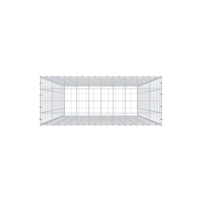 Gabion 200 cm x 100 cm x 40 cm (L x H x D), maskstorlek 10 cm x 10 cm, C-ring