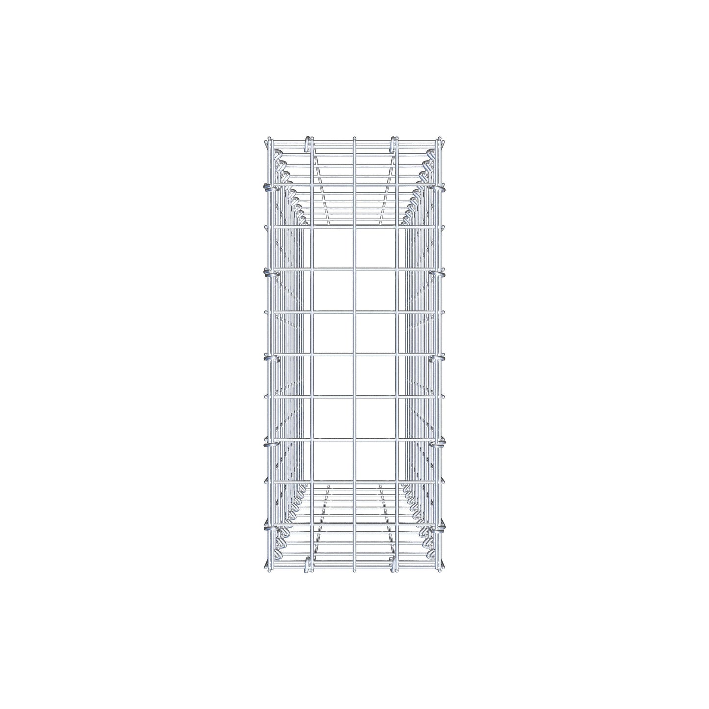 Gabião Tipo 3 100 cm x 20 cm x 50 cm (C x A x P), malhagem 5 cm x 10 cm, anel C