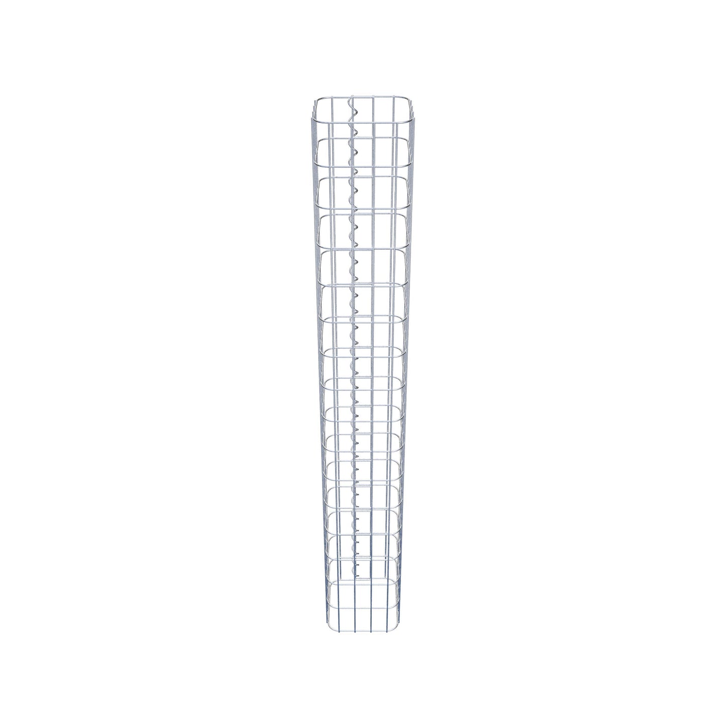 Gabionpelare, kvadrat 22 cm x 22 cm, 160 cm hög, MW 5 cm x 10 cm