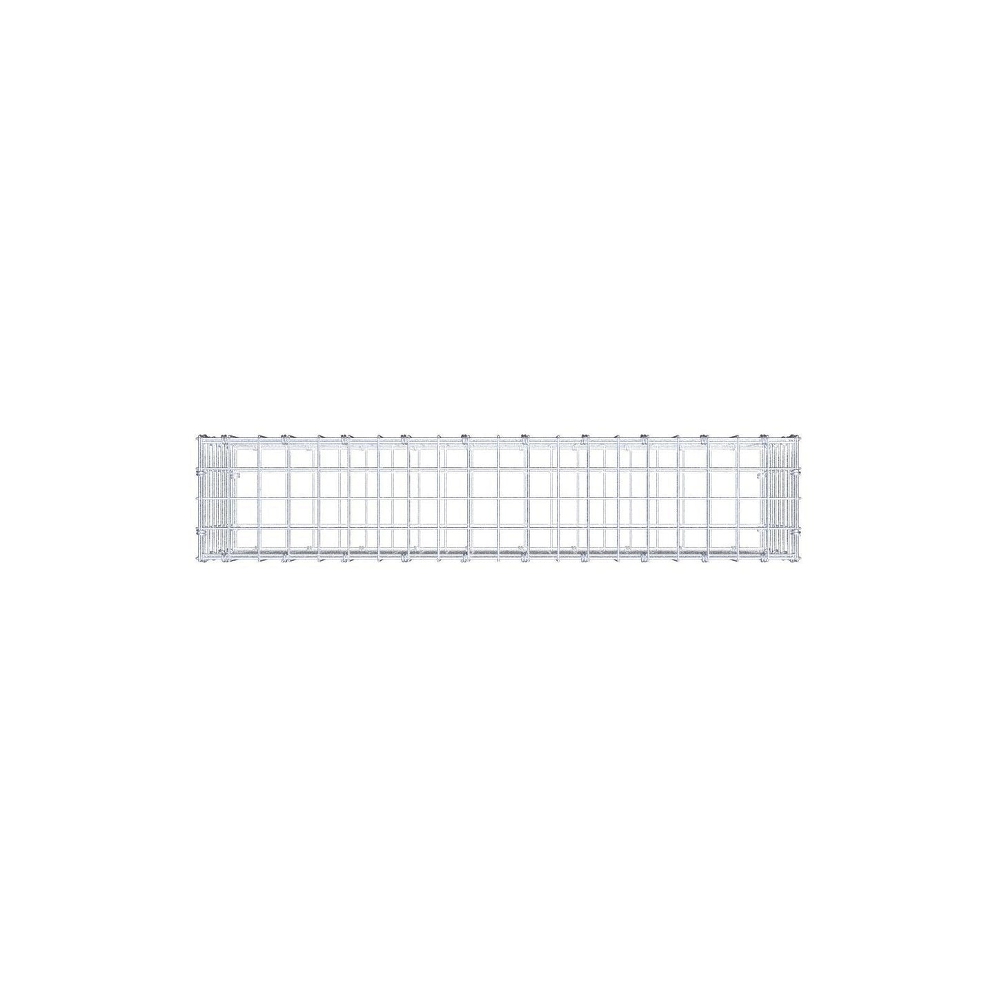 Gabion 100 cm x 40 cm x 20 cm (L x H x D), maskestørrelse 5 x 5 cm, spiralring