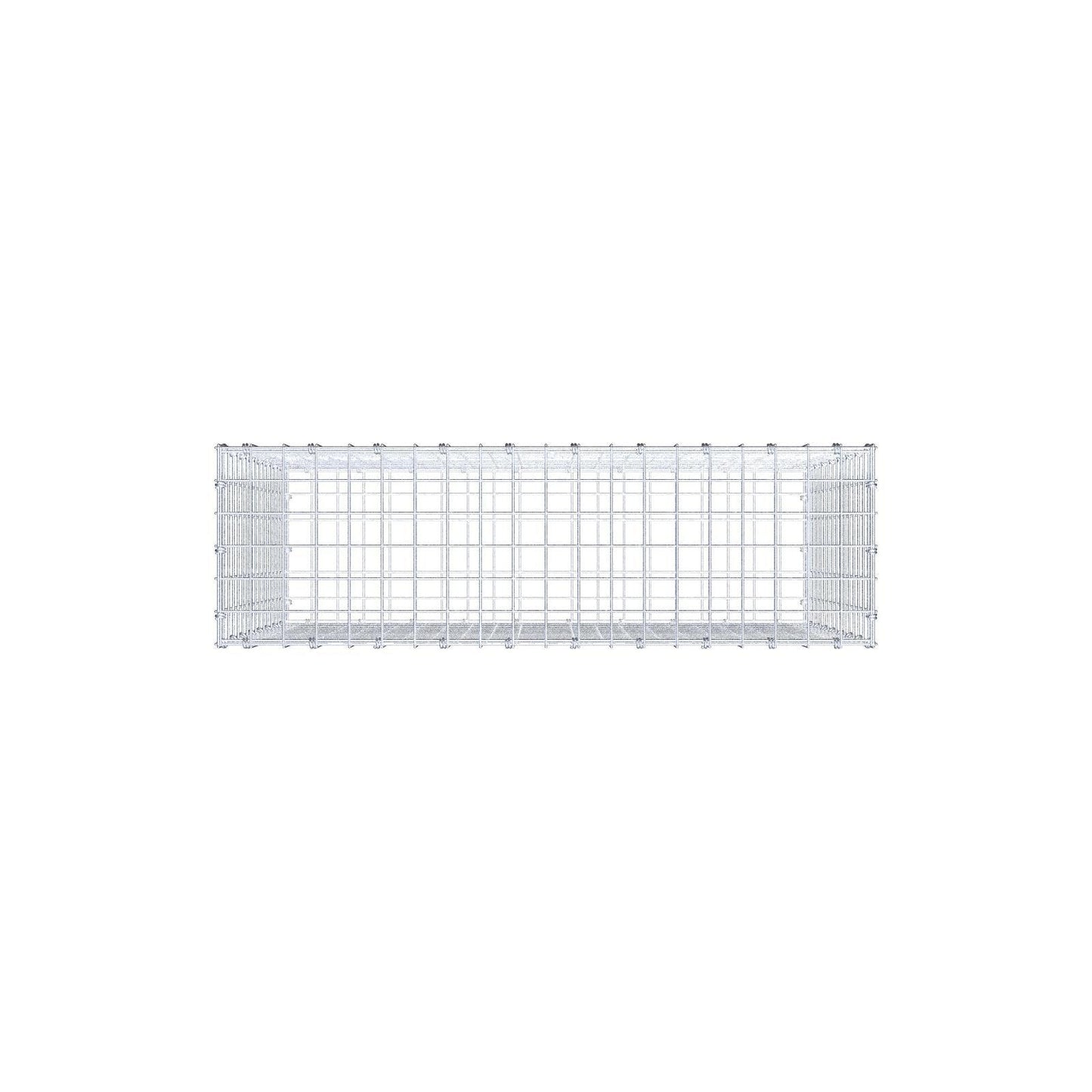 Gabion 100 cm x 80 cm x 30 cm (L x H x D), maskstorlek 5 x 5 cm, spiralring