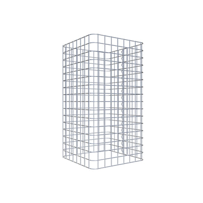 Colonna di gabbioni, angolare 42 cm x 42 cm, alta 80 cm, MW 5 cm x 5 cm