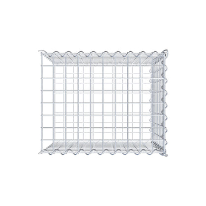 Anbaugabione Typ 2 50 cm x 40 cm x 40 cm (L x H x T), Maschenweite 5 cm x 5 cm, Spirale