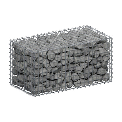 Gabion 100 cm x 50 cm x 50 cm (L x H x D), maskestørrelse 5 cm x 5 cm, spiral