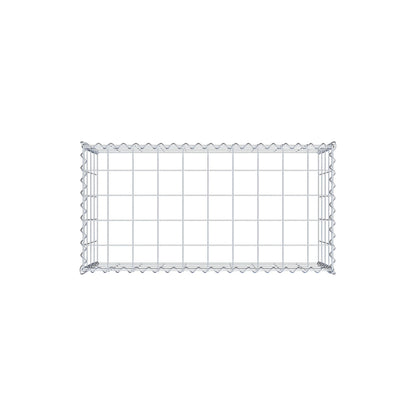 Extra gabion typ 3 100 cm x 40 cm x 50 cm (L x H x D), maskstorlek 10 cm x 10 cm, spiral