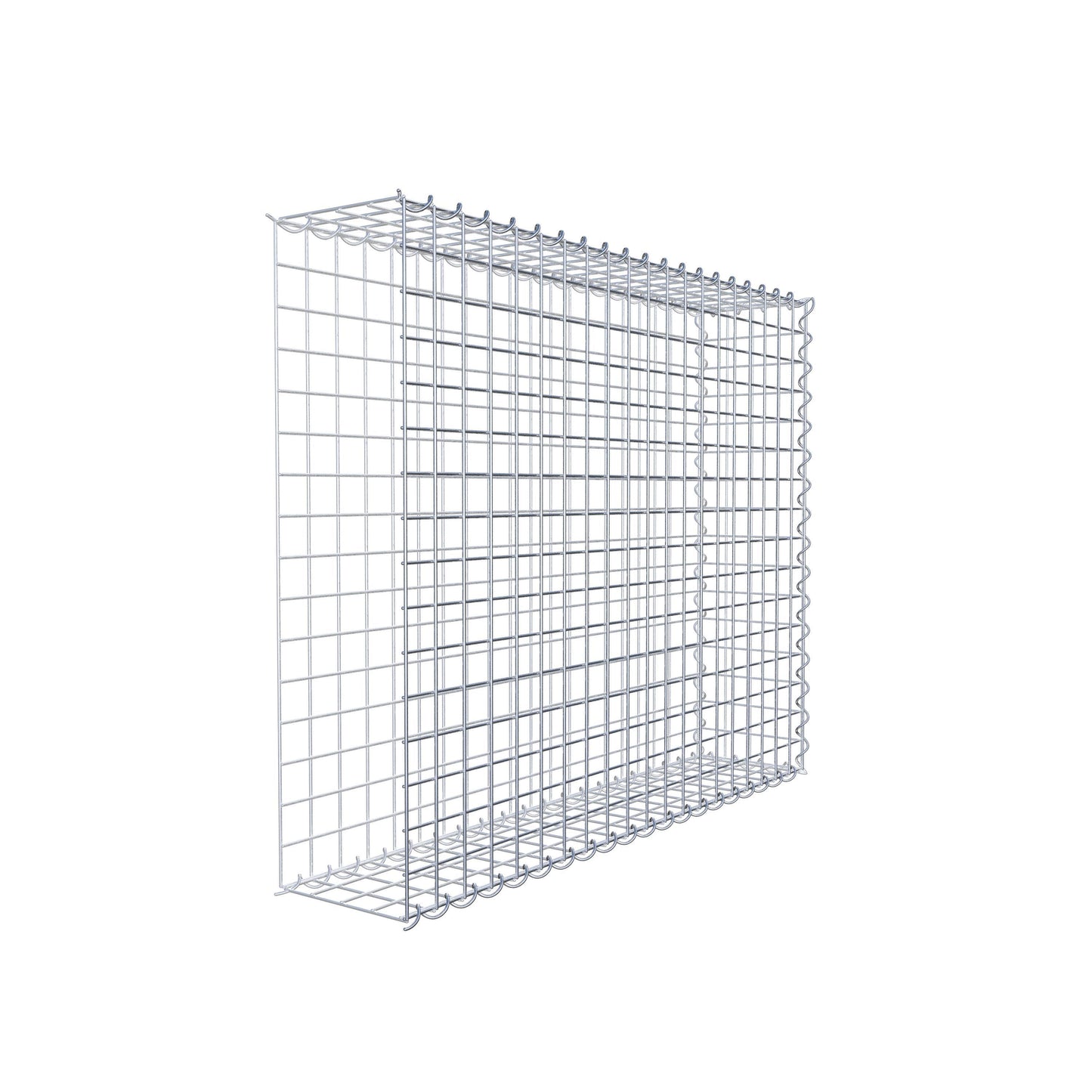 Extra gabion typ 2 100 cm x 80 cm x 20 cm (L x H x D), maskstorlek 5 cm x 5 cm, spiral