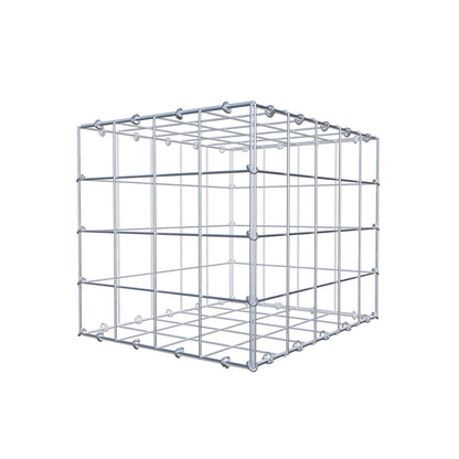Gabião 50 cm x 40 cm x 40 cm (C x A x P), malhagem 10 cm x 10 cm, anel C