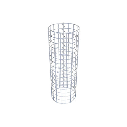 Columna de gaviones redonda 27 cm de diámetro, 80 cm de altura, malla 5 cm x 5 cm