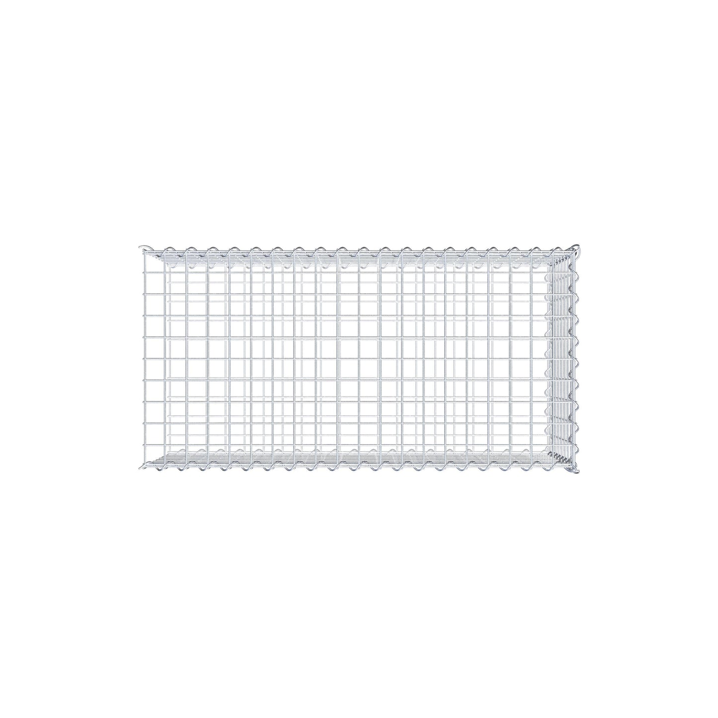 Anbaugabione Typ 2 100 cm x 40 cm x 50 cm (L x H x T), Maschenweite 5 cm x 5 cm, Spirale