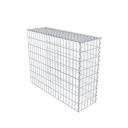 Påväxt gabion typ 4 100 cm x 80 cm x 30 cm (L x H x D), maskstorlek 5 cm x 10 cm, spiral