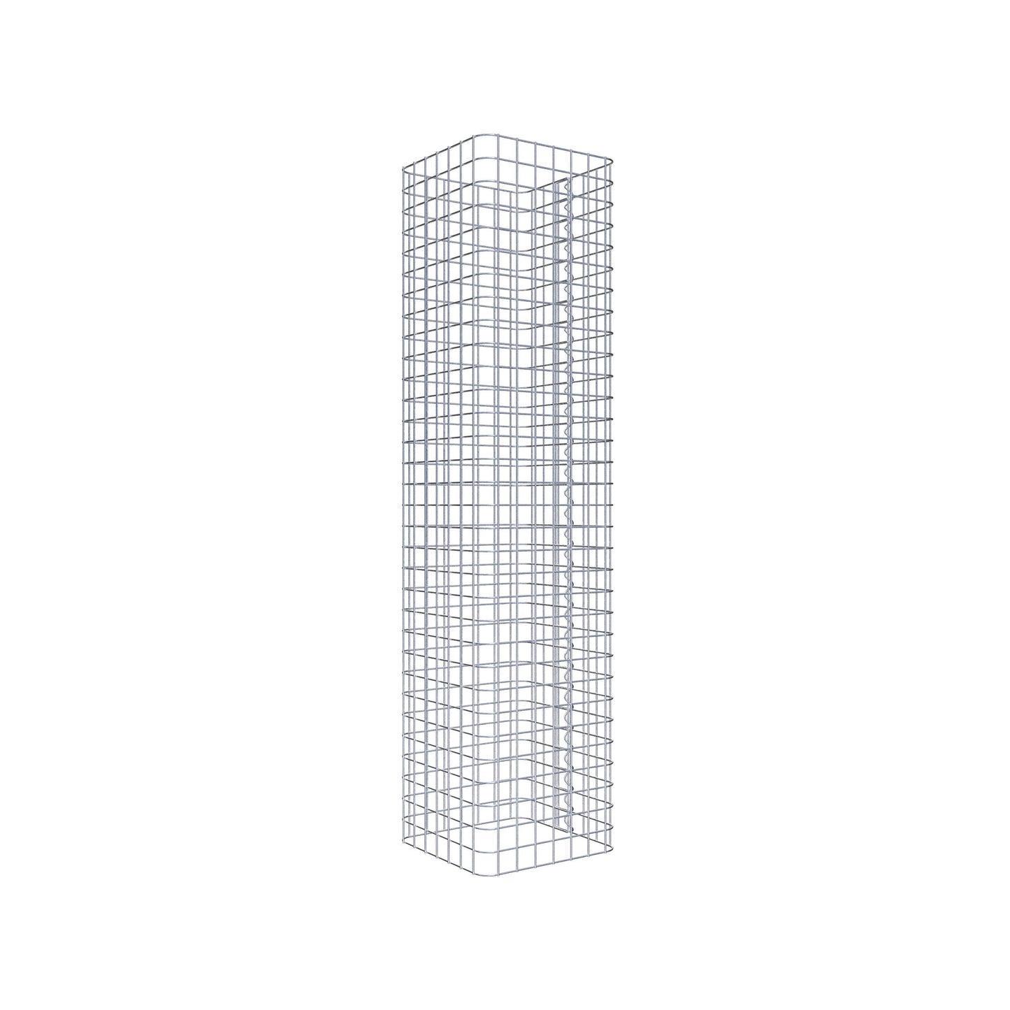 Gabionpelare vinkelrät 37 cm x 37 cm, 160 cm höjd, MW 5 cm x 5 cm