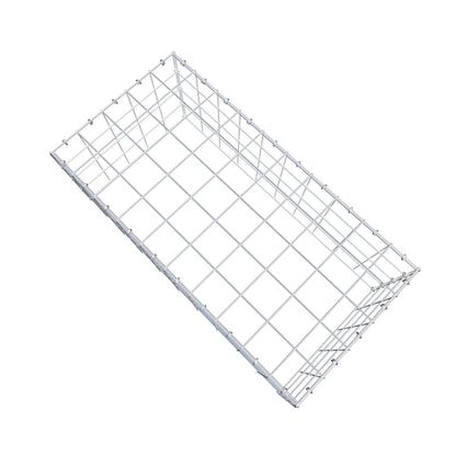 Typ 3 påbyggnadsgabion 100 cm x 40 cm x 50 cm (L x H x D), maskstorlek 10 cm x 10 cm, C-ring