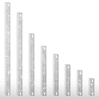 Pfosten 40 x 40 mm (zum Einbetonieren) Länge: 220 cm