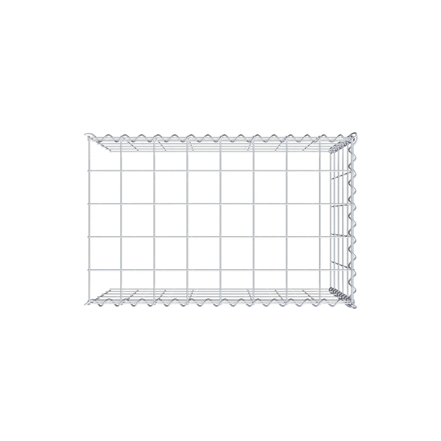 Anbaugabione Typ 4 80 cm x 50 cm x 50 cm (L x H x T), Maschenweite 10 cm x 10 cm, Spirale