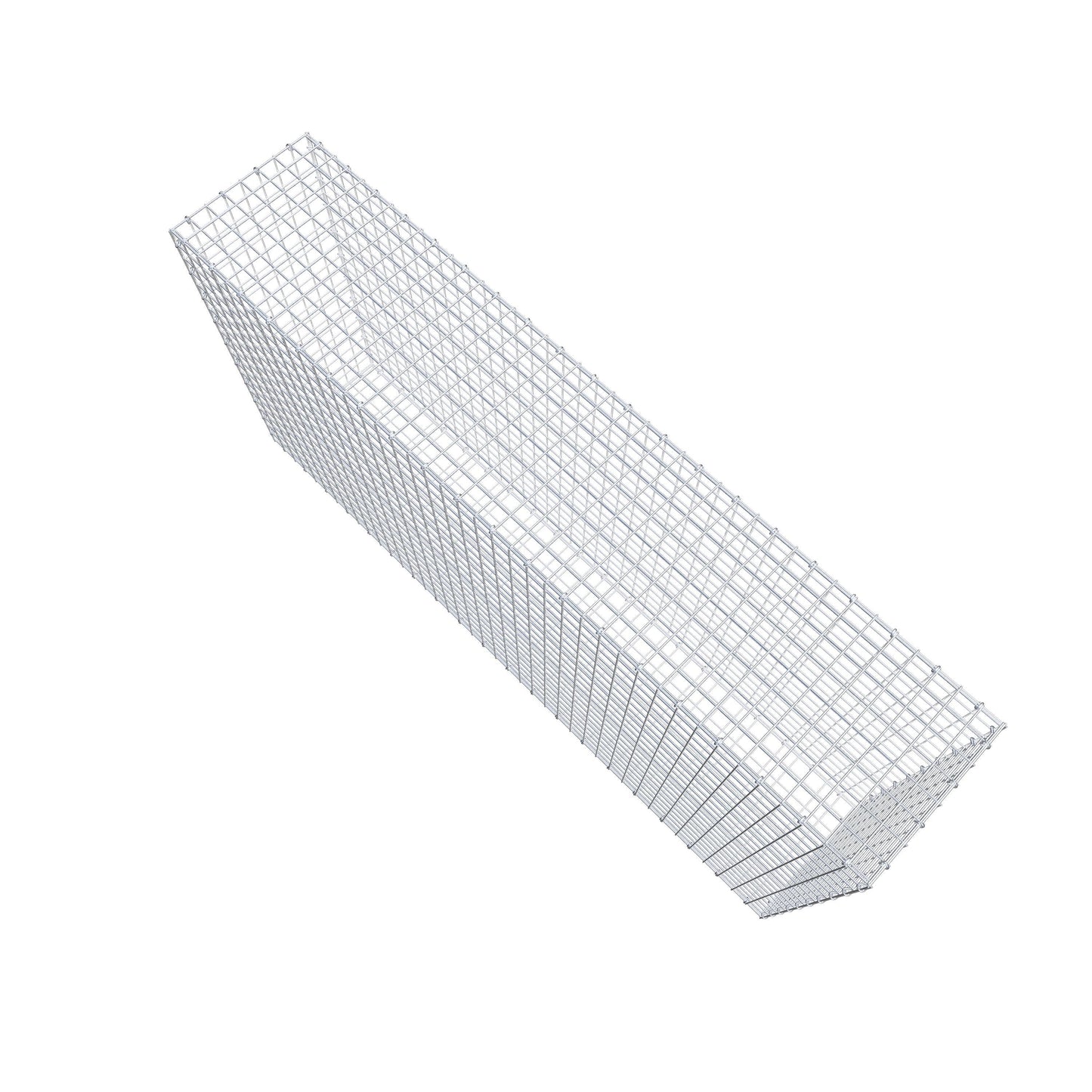 Gabion 200 cm x 100 cm x 40 cm (L x H x P), mailles 5 cm x 5 cm, anneau en C