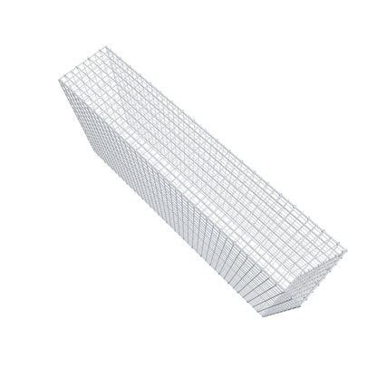 Gabion 200 cm x 100 cm x 40 cm (L x H x P), mailles 5 cm x 5 cm, anneau en C