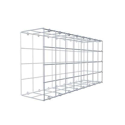 Mounted gabion type 2 80 cm x 40 cm x 20 cm (L x H x D), mesh size 10 cm x 10 cm, C-ring