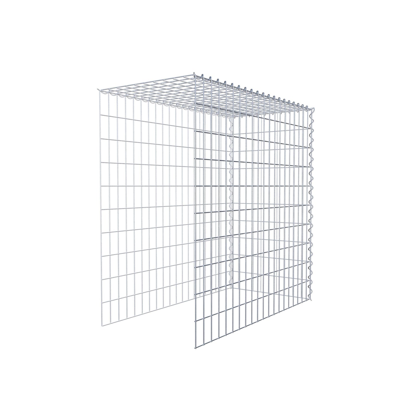 Extra gabion typ 4 100 cm x 100 cm x 50 cm (L x H x D), maskstorlek 5 cm x 10 cm, spiral