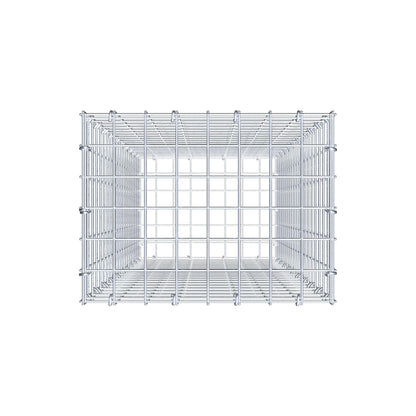 Gabion 100 cm x 40 cm x 30 cm (L x H x D), maskestørrelse 5 cm x 5 cm, C-ring