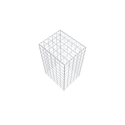 Typ 3 påbyggnadsgabion 100 cm x 60 cm x 50 cm (L x H x D), maskstorlek 10 cm x 10 cm, C-ring