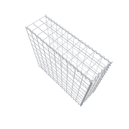 Gabion rapporté type 2 100 cm x 90 cm x 30 cm (L x H x P), mailles 10 cm x 10 cm, spirale
