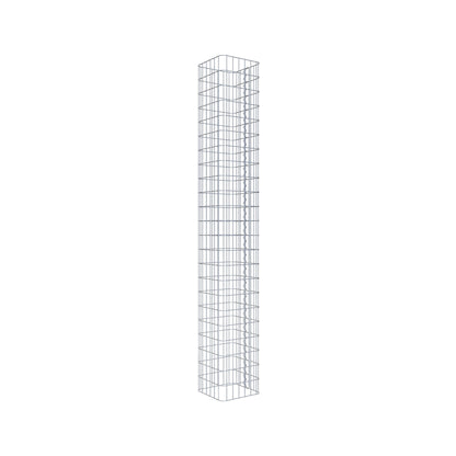 Gabionpelare vinkelrät 32 cm x 32 cm, 230 cm höjd, MW 5 cm x 10 cm