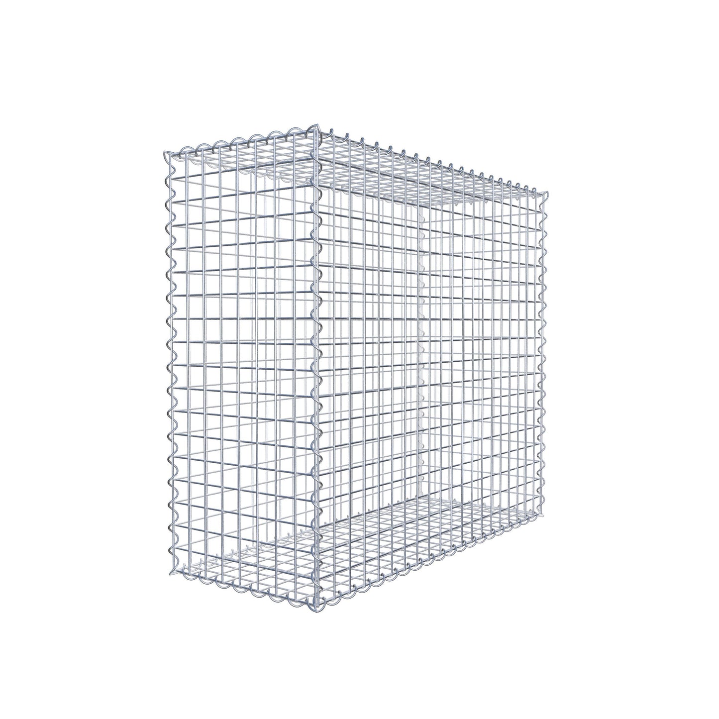 Gabion 100 cm x 90 cm x 40 cm (L x H x D), maskstorlek 5 cm x 5 cm, spiral