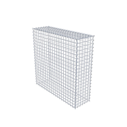 Gabião 100 cm x 100 cm x 30 cm (C x A x P), malhagem 5 cm x 5 cm, espiral