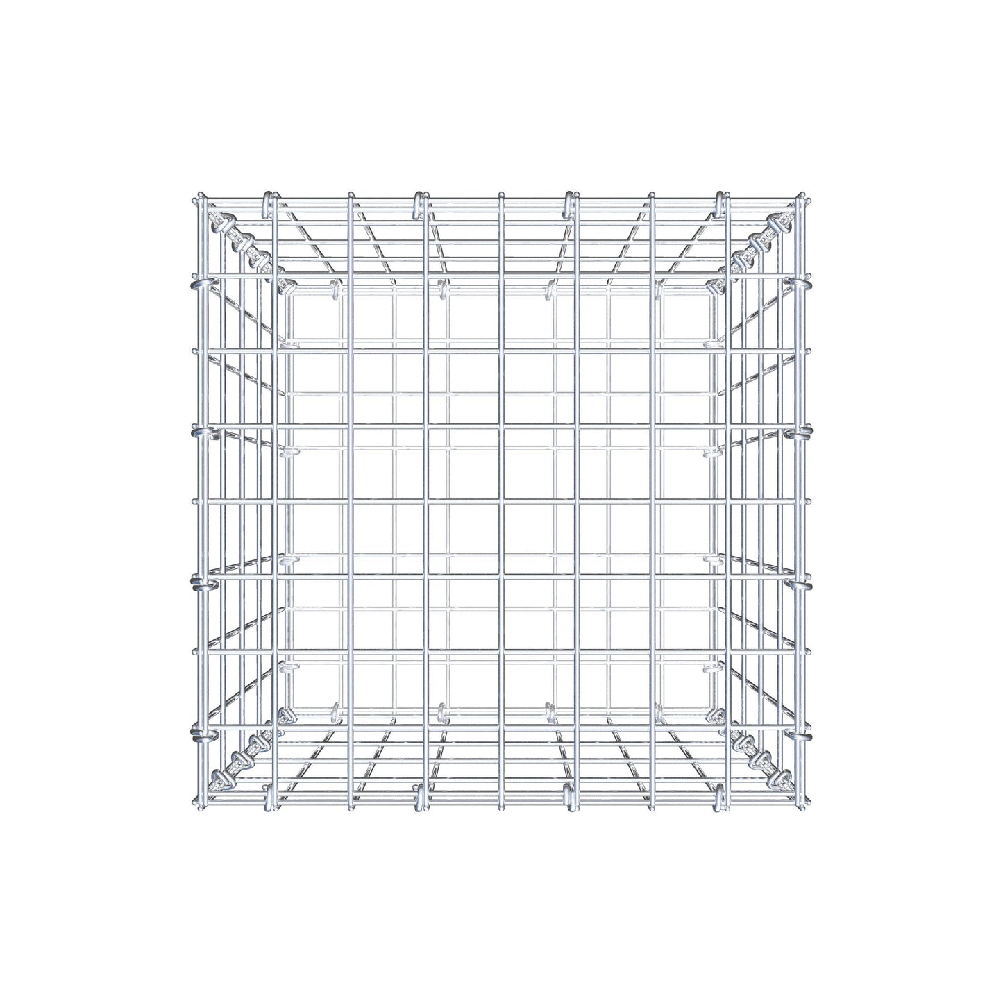 Gabion 50 cm x 40 cm x 40 cm (L x H x D), maskstorlek 5 cm x 10 cm, C-ring