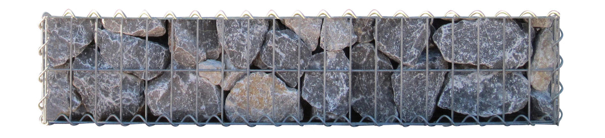 Schanskorf 100 cm x 20 cm x 30 cm (L x H x D), maaswijdte 5 cm x 10 cm, spiraalvormig