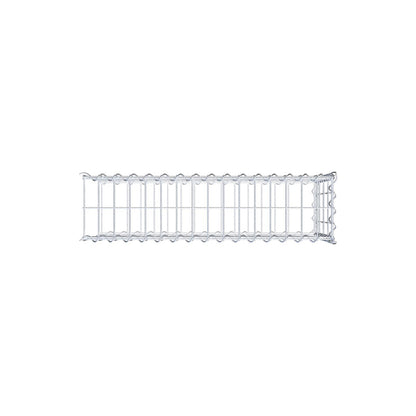 Add-on schanskorf type 2 80 cm x 40 cm x 20 cm (L x H x D), maaswijdte 5 cm x 10 cm, spiraalvormig