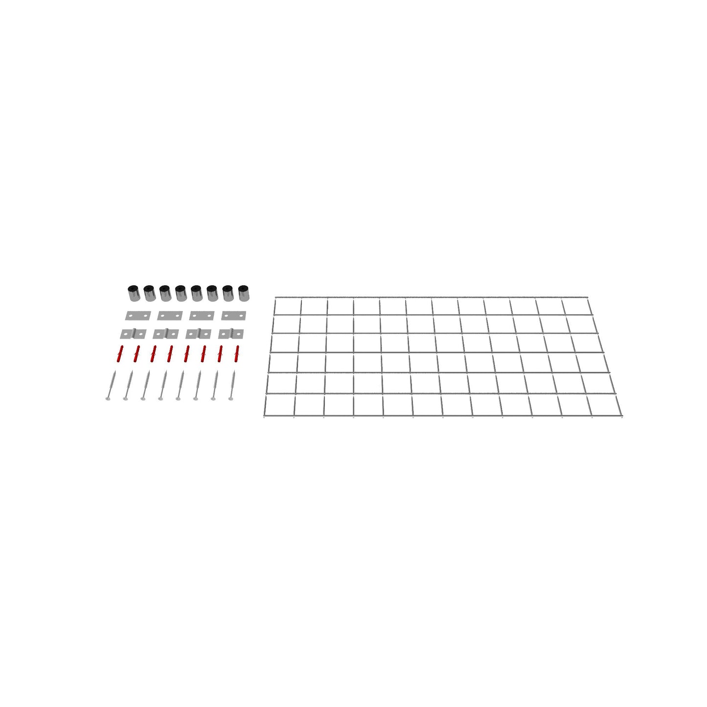 Dekorativt gitter / espalier (inklusive monteringsmateriale) maskestørrelse 5 x 5 cm