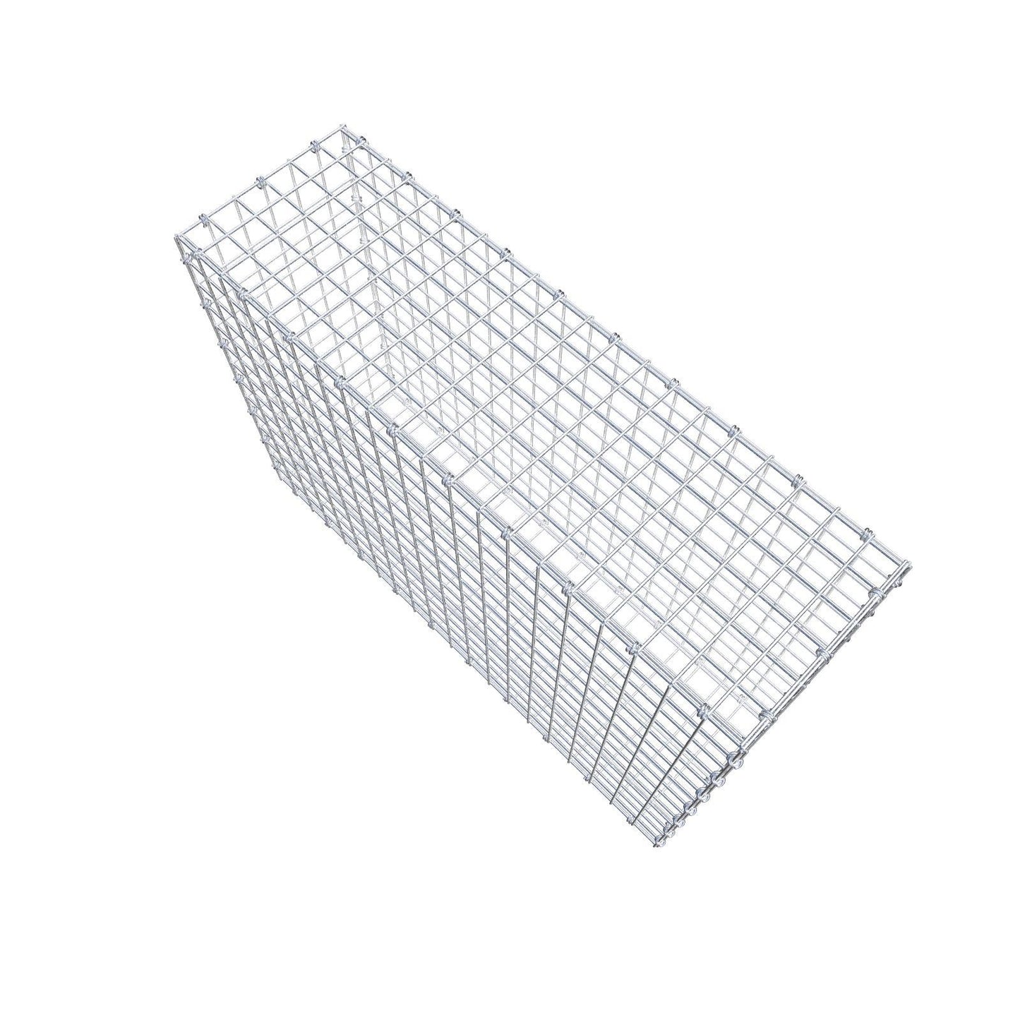 Gabbione 100 cm x 70 cm x 30 cm (L x H x P), maglia 5 x 5 cm, anello a spirale