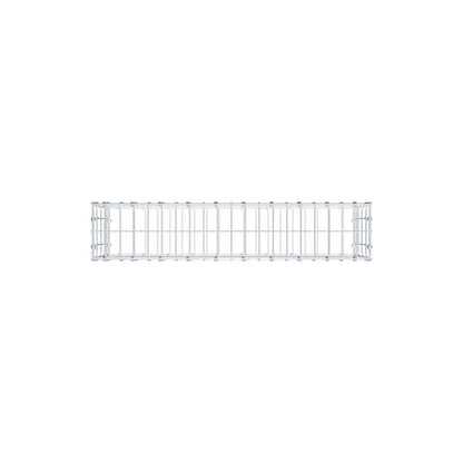 Gabione 100 cm x 40 cm x 20 cm (L x H x T), Maschenweite 5 x 10 cm, Spiralring