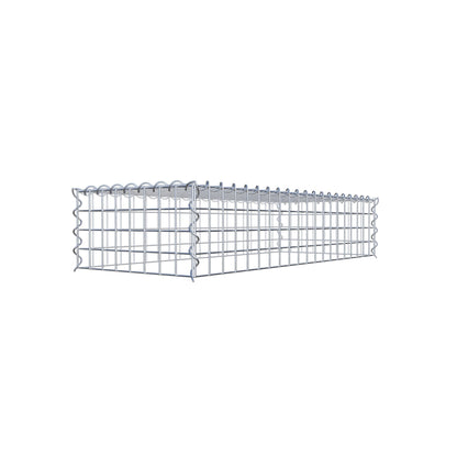 Extra gabion typ 3 100 cm x 20 cm x 40 cm (L x H x D), maskstorlek 5 cm x 5 cm, spiral
