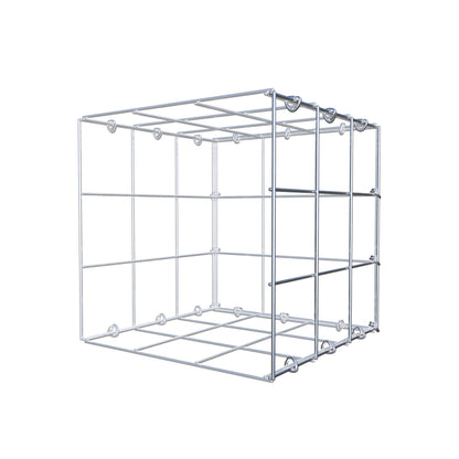 Fourche rapportée type 2 30 cm x 30 cm x 30 cm (L x H x P), maille 10 cm x 10 cm, anneau en C