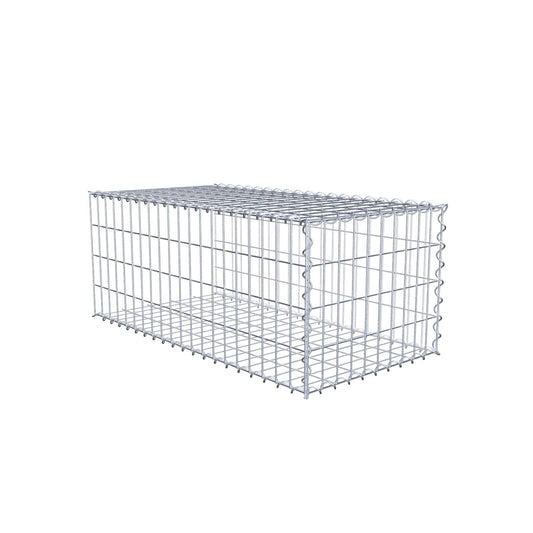 Extra gabion typ 2 100 cm x 40 cm x 50 cm (L x H x D), maskstorlek 5 cm x 10 cm, spiral