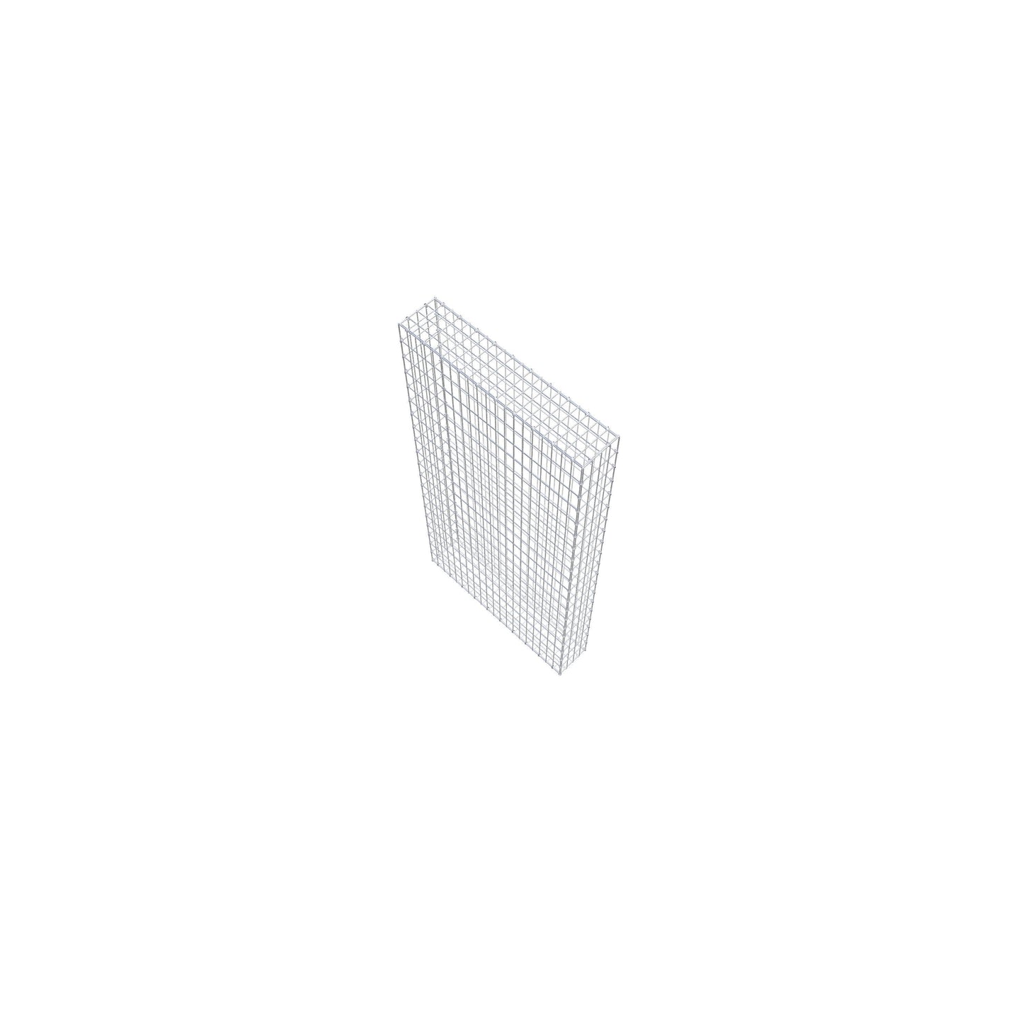 Gabião 200 cm x 100 cm x 20 cm (C x A x P), malhagem 5 cm x 10 cm, anel C
