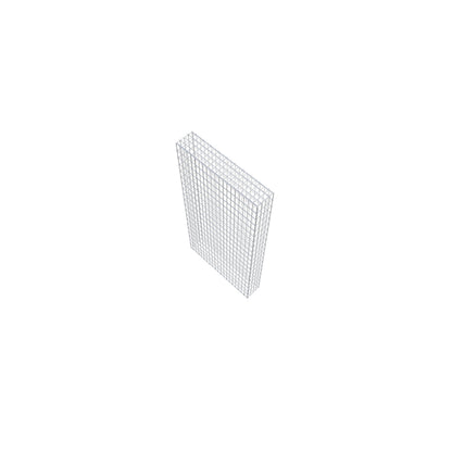 Gabião 200 cm x 100 cm x 20 cm (C x A x P), malhagem 5 cm x 10 cm, anel C