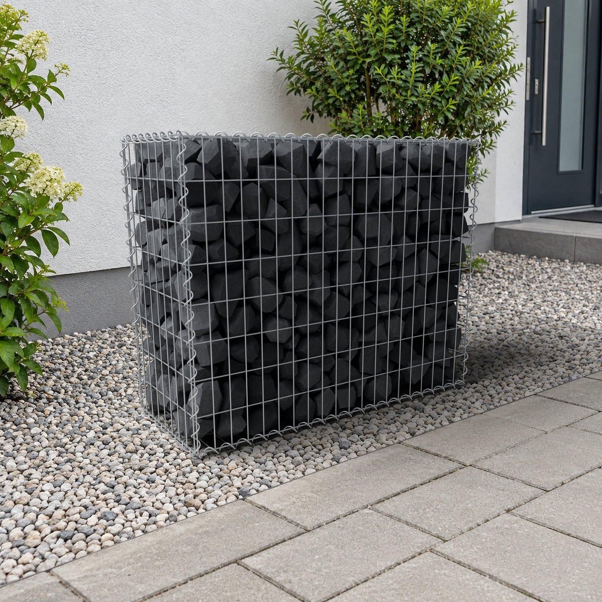 Gabion 100 cm x 80 cm x 40 cm (L x H x P), mailles 5 cm x 10 cm, spirale