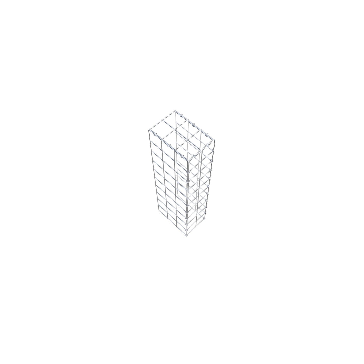 Gavión adicional tipo 4 100 cm x 30 cm x 20 cm (L x A x P), malla 10 cm x 10 cm, anillo en C
