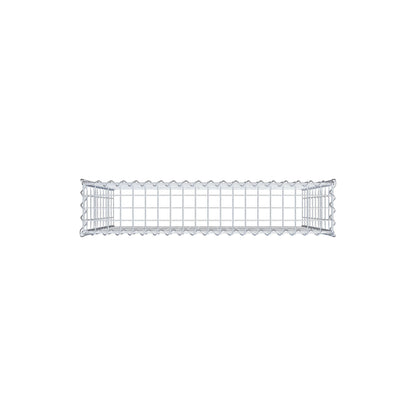 Opvokset gabion type 3 100 cm x 100 cm x 20 cm (L x H x D), maskestørrelse 5 cm x 10 cm, spiral