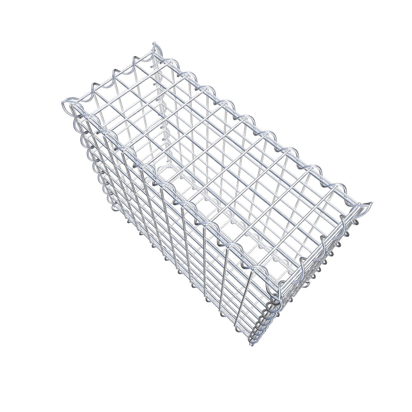 Gabione 50 cm x 40 cm x 20 cm (L x H x T), Maschenweite 5 cm x 5 cm, Spirale